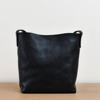 Everyday Bucket Bag, Black Luxe Pebble