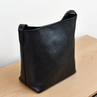 Everyday Bucket Bag, Black Luxe Pebble