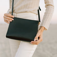 Combo Clutch Crossbody, Matte Black