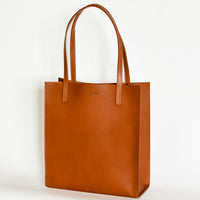 Simple Mag Tote Smooth, Bourbon
