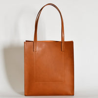 Simple Mag Tote Smooth, Bourbon