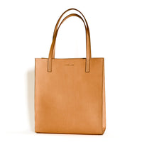 Simple Mag Tote Smooth, Natural Vachetta
