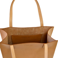Simple Mag Tote Smooth, Natural Vachetta