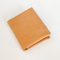 Mens Slim Wallet, Natural Vachetta