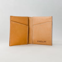 Mens Slim Wallet, Natural Vachetta
