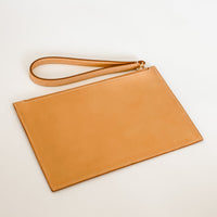 Slim Zip Wallet, Natural Vachetta