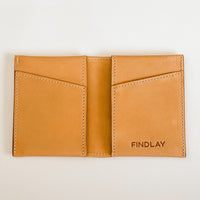 Mens Slim Wallet, Natural Vachetta