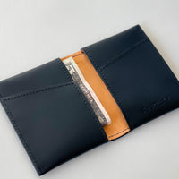 Mens Slim Wallet, Black/Natural