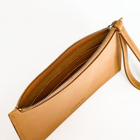 Slim Zip Wallet, Natural Vachetta