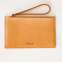 Slim Zip Wallet, Natural Vachetta