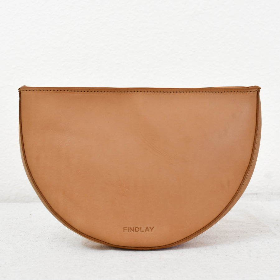 Half Moon Crossbody, Natural - "Greta"