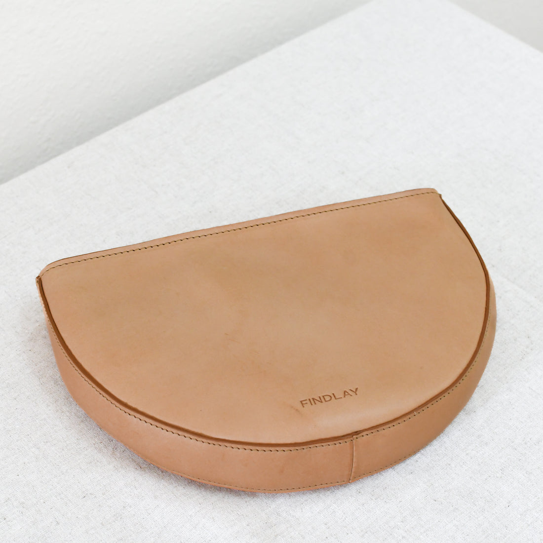 Half Moon Crossbody, Natural - "Macey"