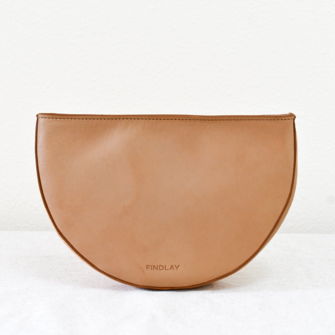 Half Moon Crossbody, Natural - "Macey"