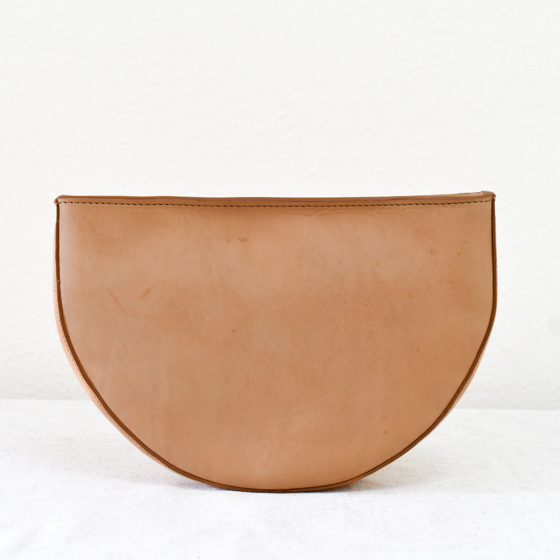 Half Moon Crossbody, Natural - "Macey"