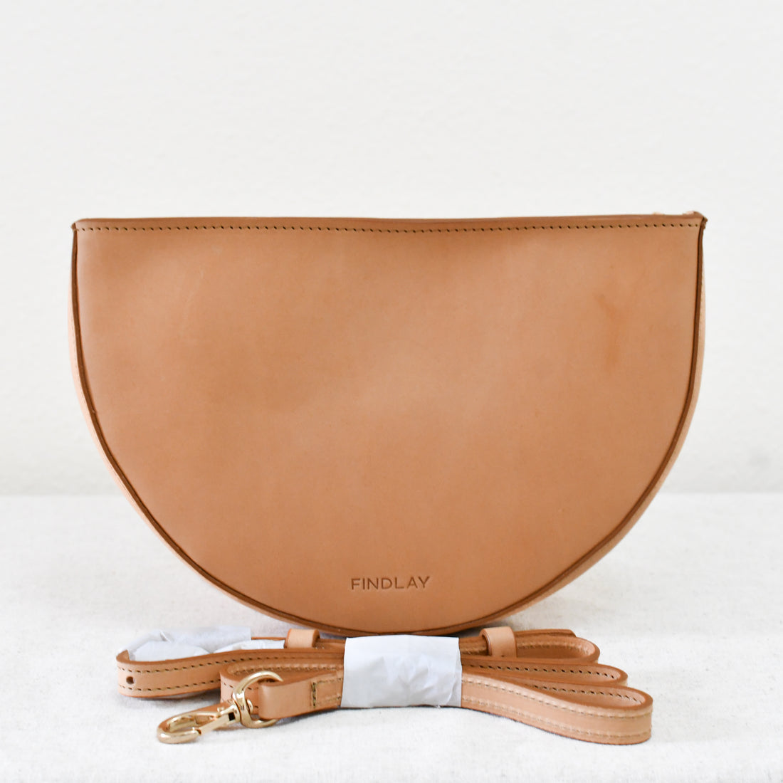 Half Moon Crossbody, Natural - "Remi"