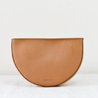 Half Moon Crossbody, Natural -"Devin"