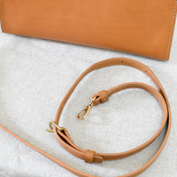 Combo Clutch Crossbody, Natural - "Farrah"