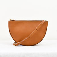 Half Moon Crossbody, Natural - "Cora"