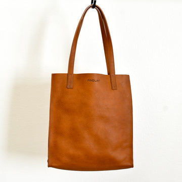 Simple Mag Tote, Camel - "Maggie"