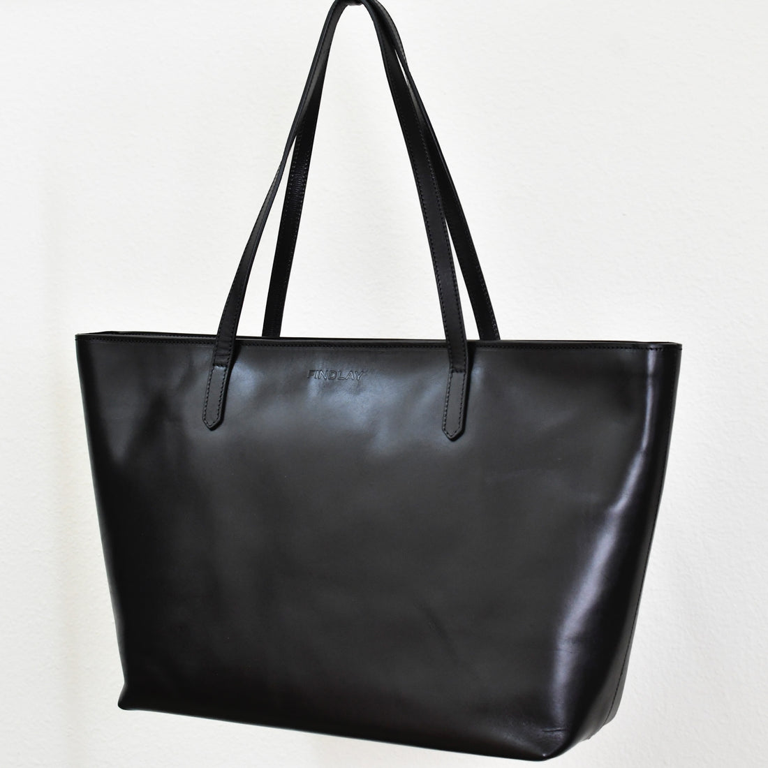 East West Tote, Black Lux - "Abby"