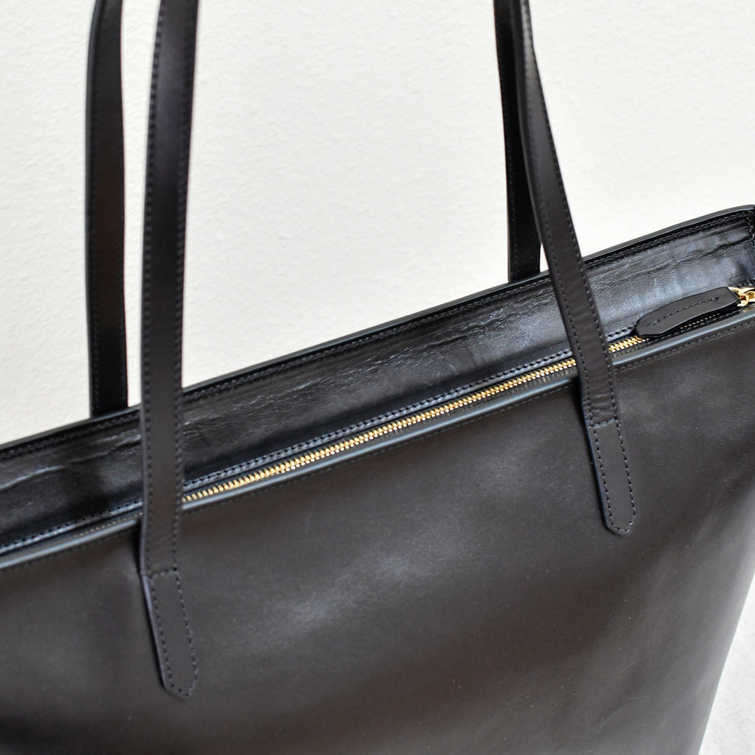 East West Tote, Black Lux - "Abby"