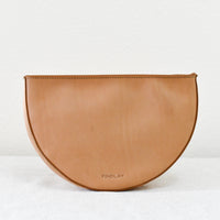 Half Moon Crossbody, Natural -"Devin"