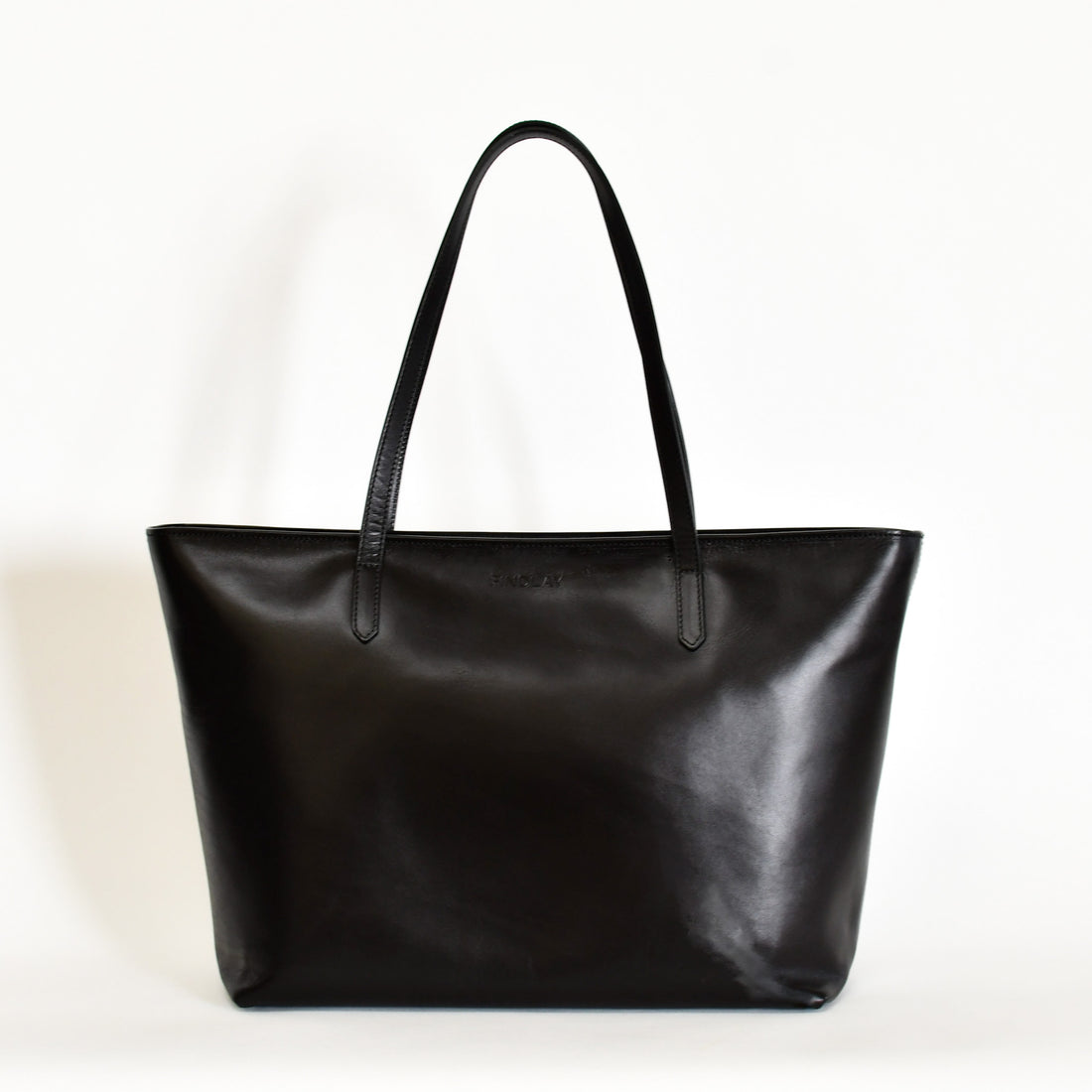 lux leather tote