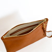 Perfect Zip Pouch, Camel