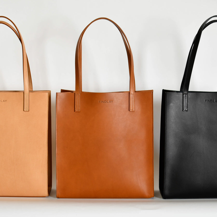 Simple Mag Tote Smooth, Bourbon